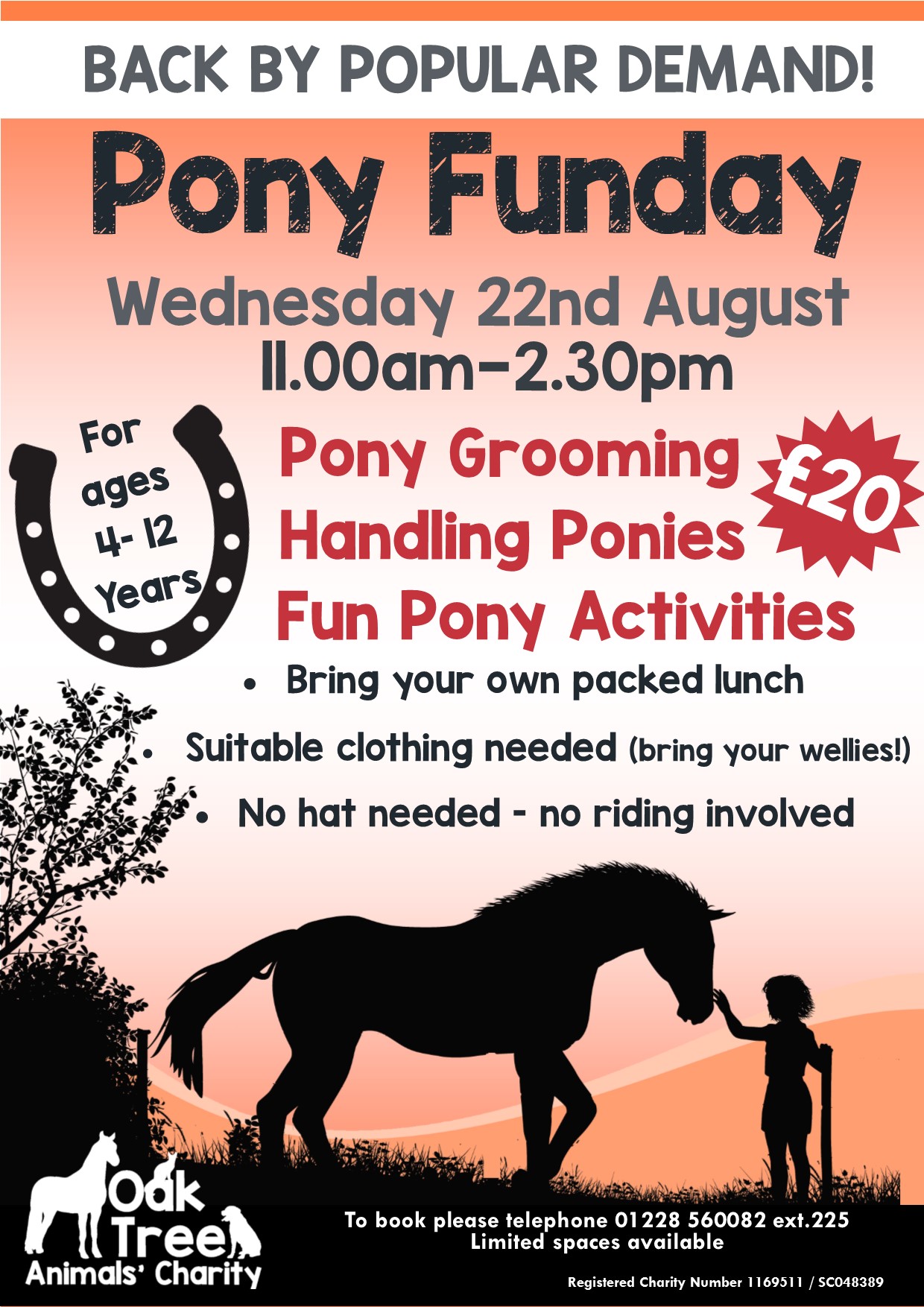 Pony Funday Extra Date Added! Oak Tree Animals